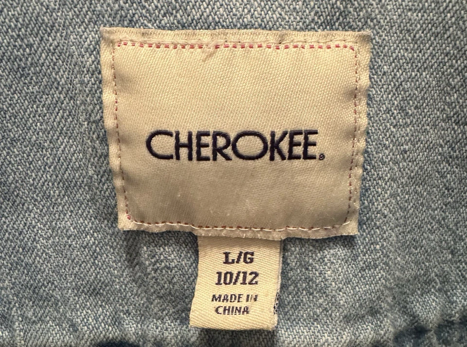 Cherokee Denim Jacket Youth size Large 10-12 - Image 2 of 3