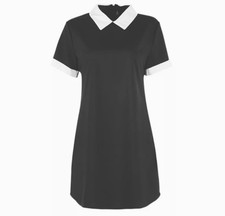 Forever 21 black shift dress size L Short Sleeve