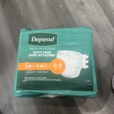 Depend Medium Incontinence Pants, 20 Count - Small/Medium Unisex