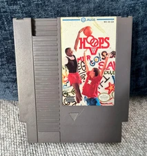 Hoops (Nintendo Entertainment System, 1989) Tested and Working!