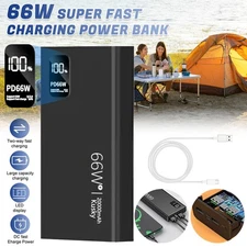 66W 40000mAh Cargador Bateria USB portatil para Celular Fuente de carga Telefono