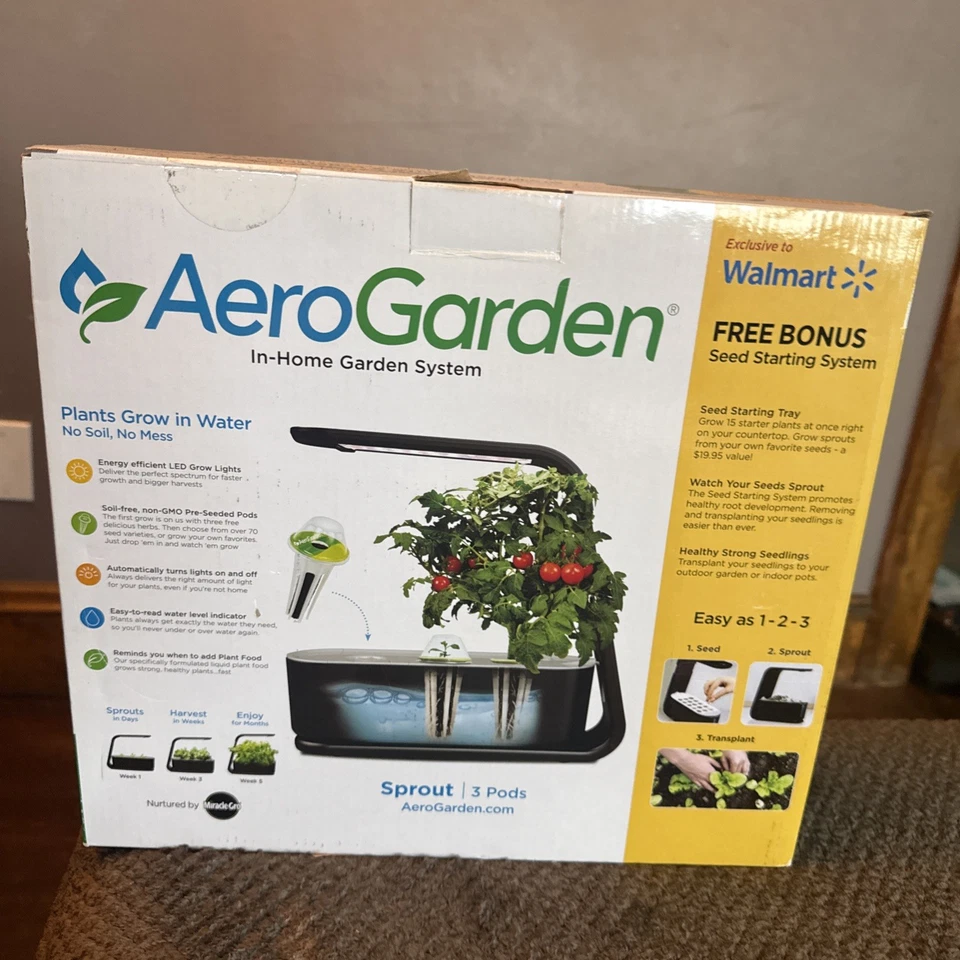 AeroGarden Sprout with Gourmet Herbs Seed Pod Kit Hydroponic Indoor Fresh Garden - Image 3 of 4