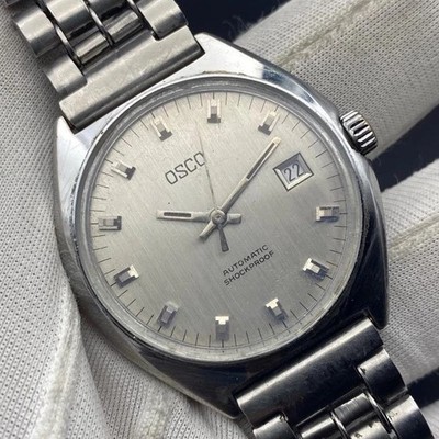 1960's Vintage OSCO Automatic Shockproof Men s Watch Swiss Superb Design Rare