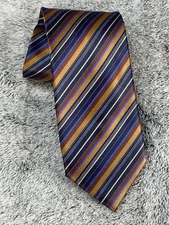 Men's Italo Ferretti Silvi Marina Luxury Silk Tie Italy  Geometric