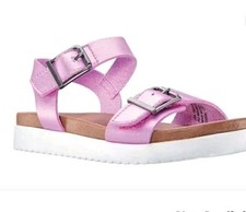 NINA JACKLIN3 GIRLS PINK PEARLIZED SANDALS Sz. 4M