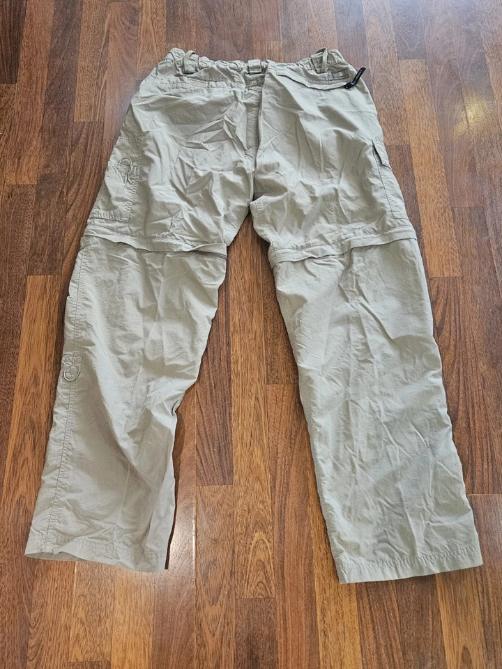 Pantalones The North Face Para Hombres LG Color Caqui Convertibles Nylon Senderismo Carga Exterior Foto 2 de 4