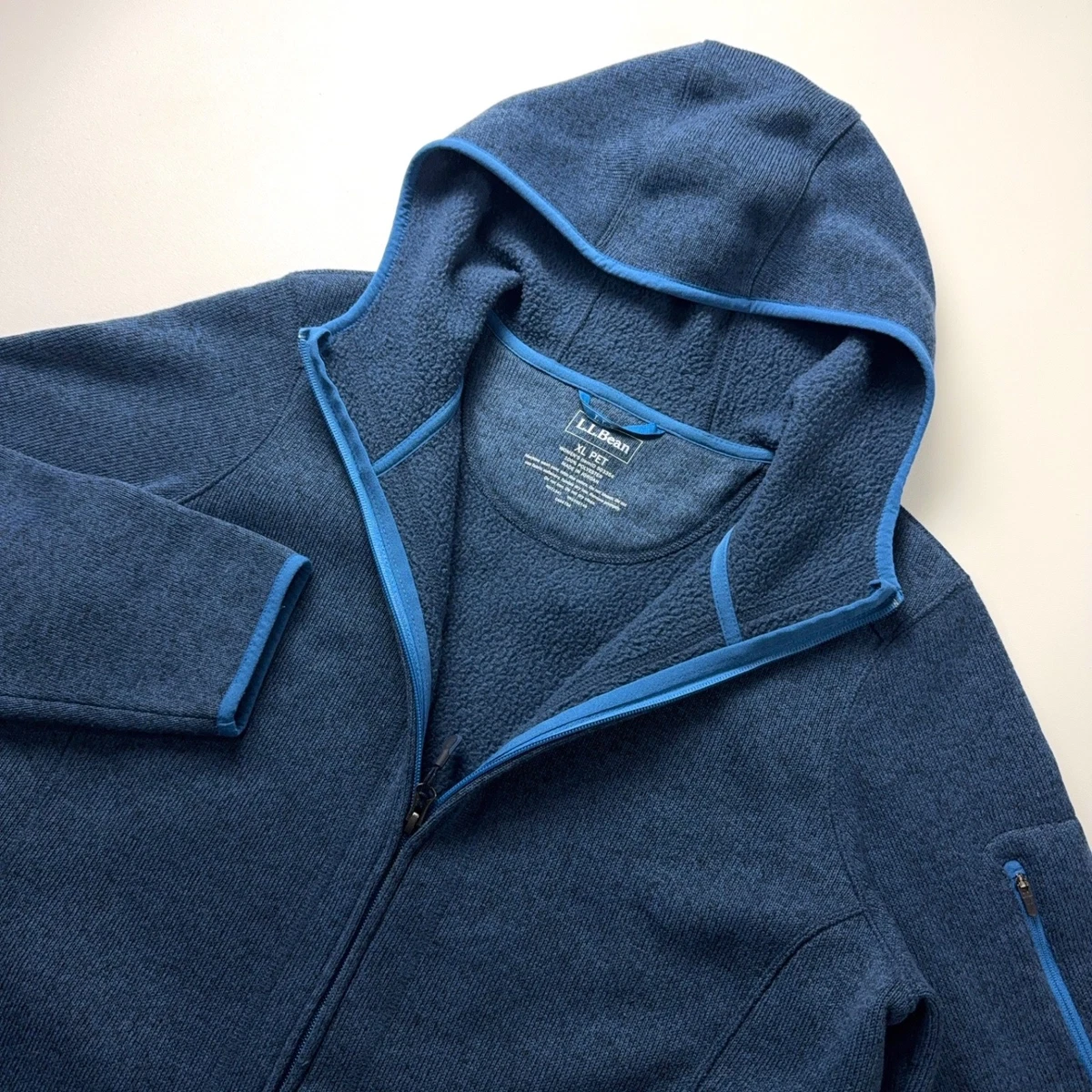 Veste Polaire Légère L.L. Bean Femme XS - Verte, Zipée, Poches - Occasion