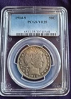 1914-S Barber Half Dollar, PCGS VF-35