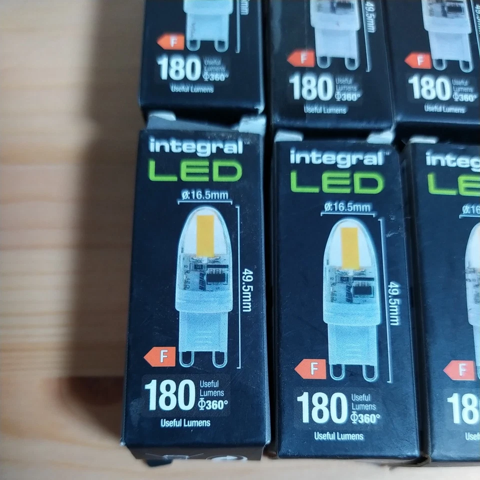 Light Bulb Warm 1.9w LED G9 Capsule 2700K Non Dimmable 180lm =20w Integral x9 - Image 2 of 4