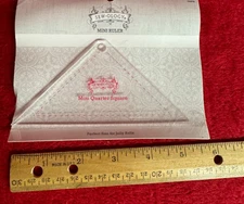 NIP Sewology Mini Ruler Mini Quarter Square Tri Perfect Size for Jelly Rolls