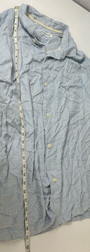 Tommy Bahama Hemd Herren 3XL Knopfleiste Kurzarm 100% Seide Geometrisch Blumenmuster - Bild 3 von 6