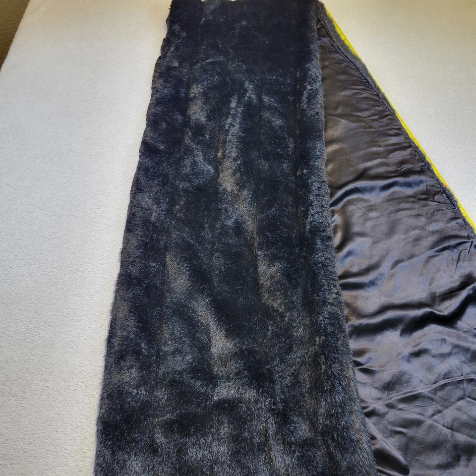 VICTOR COSTA GENUINE FAUX FUR VINTAGE STOLE . 90"X14" - Image 3 of 4