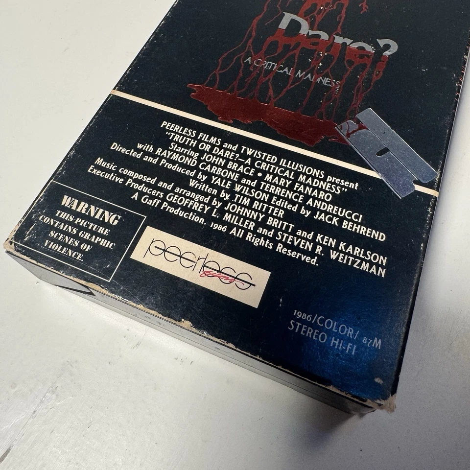 COMBO Truth or Dare A Critical Madness/ Wicked Games VHS Horror SOV Rare Foto 4 de 4