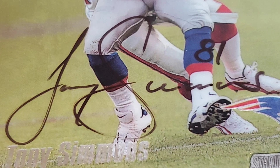 RARE 1999 Stadium Club Chrome Tony Simmons Hand Signed On Card Auto Autograph - Image 2 of 3