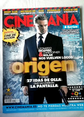Cinemania Rivista Agosto 2010 Origine Leonardo Dicaprio Christopher Nolan - Foto 7 di 7