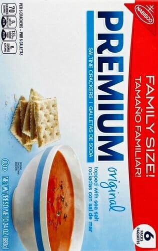 (2 Pack) Premium Saltine Crackers, Family Size, (24 oz) .Great Price - Picture 3 of 7