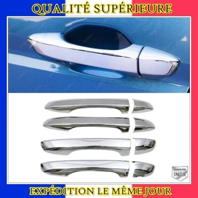 CHROME COUVRE POIGNEES 4 PORTE INOX Pour VW TIGUAN II 2016 a 2023 - Photo 1/4