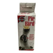Vintage Pie Vent NorPro Ceramic Blackbird Pie Whistle Pie Bird Crow Steam Vent