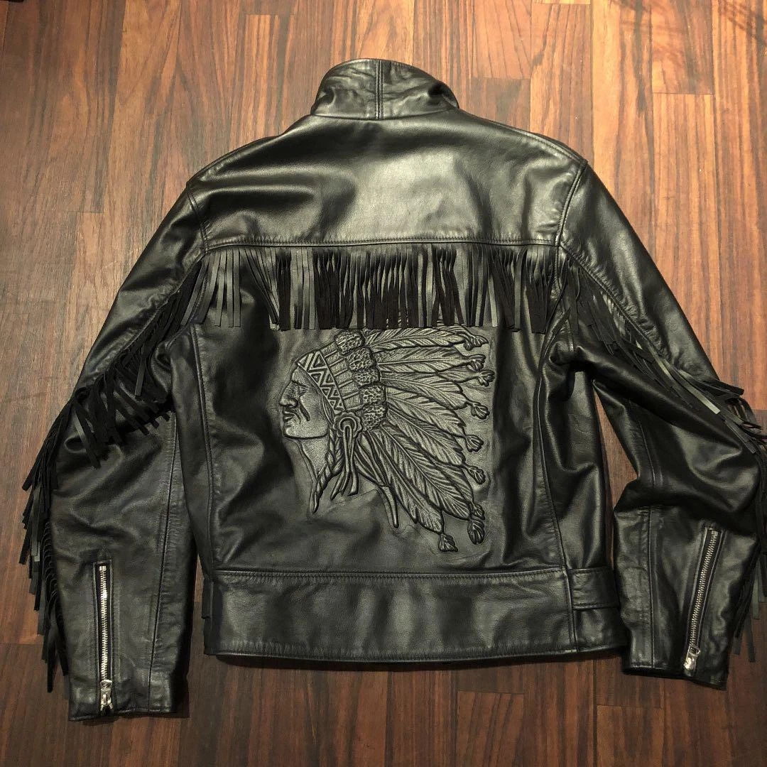 supreme X schott collaboration leather riders jacket black M Length 62cm  RARE!