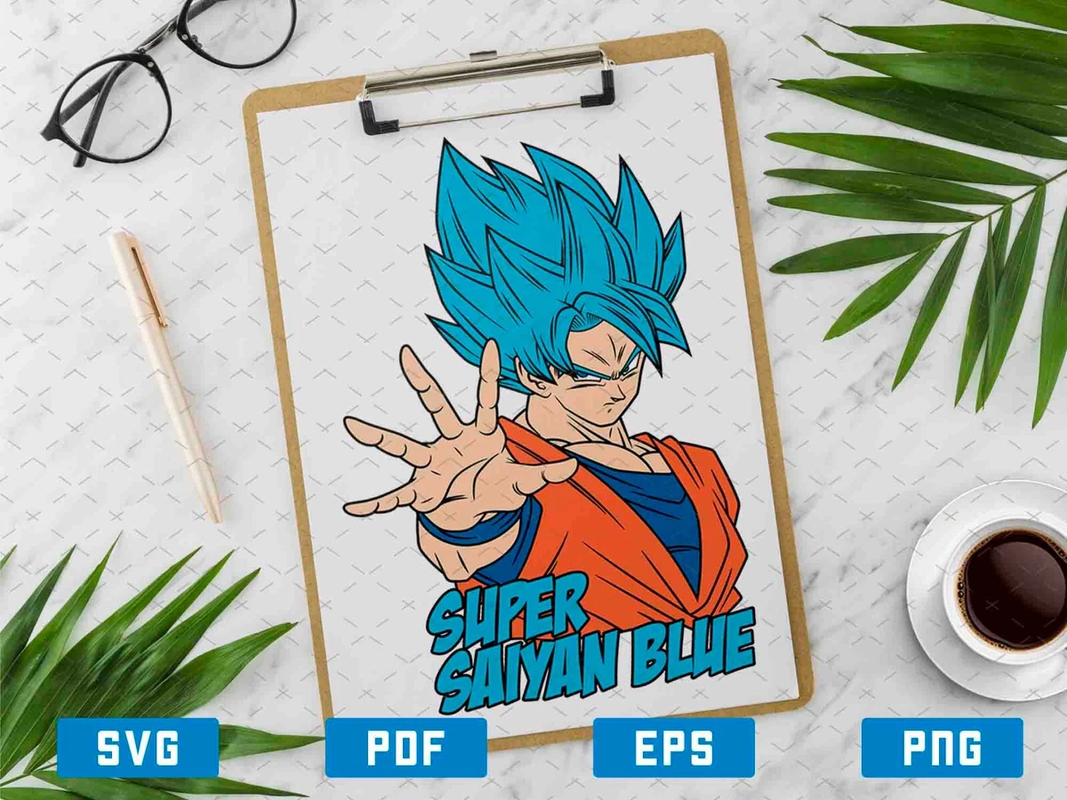 Dragon Ball Goku Chibi Svg, Goku Super Saiyan Blue Svg, Goku Chibi Svg