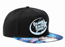 Licensed Dragonball Z Super Black Blue Snapback Hat Bioworld Funimation NEW NWT