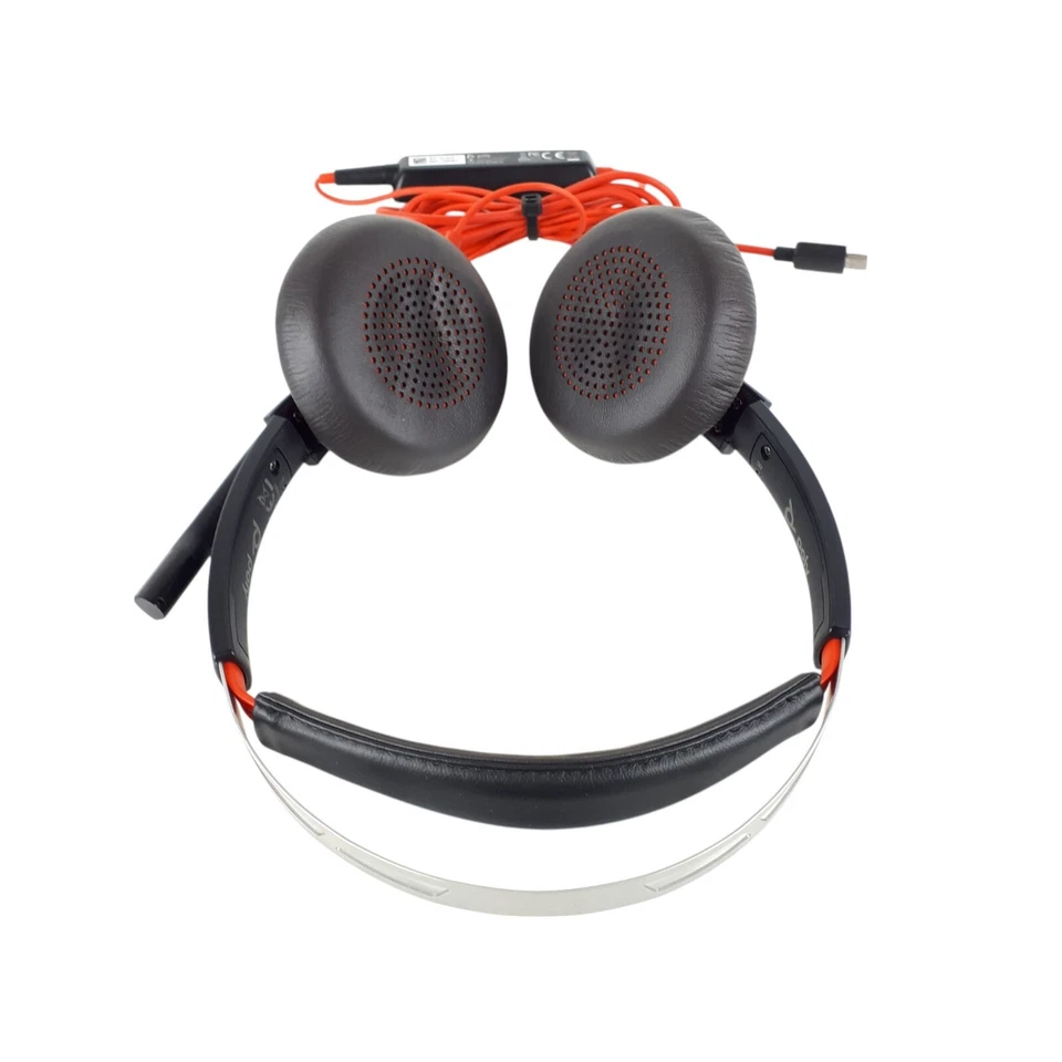 Plantronics Poly C5220T Dual Headset W/C5220 USB-C Adapter Lot of 5 - Image 3 of 4