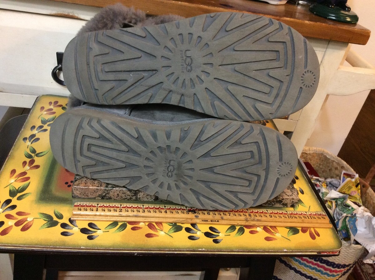 UGG W BAILEY BUTTON BLING 3349 グレー 6 Boots UGG Bailey Button Bling 3349 Grey