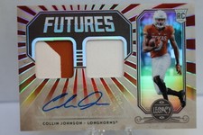 2020 Panini Legacy Futures Collin Johnson Rookie Dual Patch Auto 31/100 Beauty!