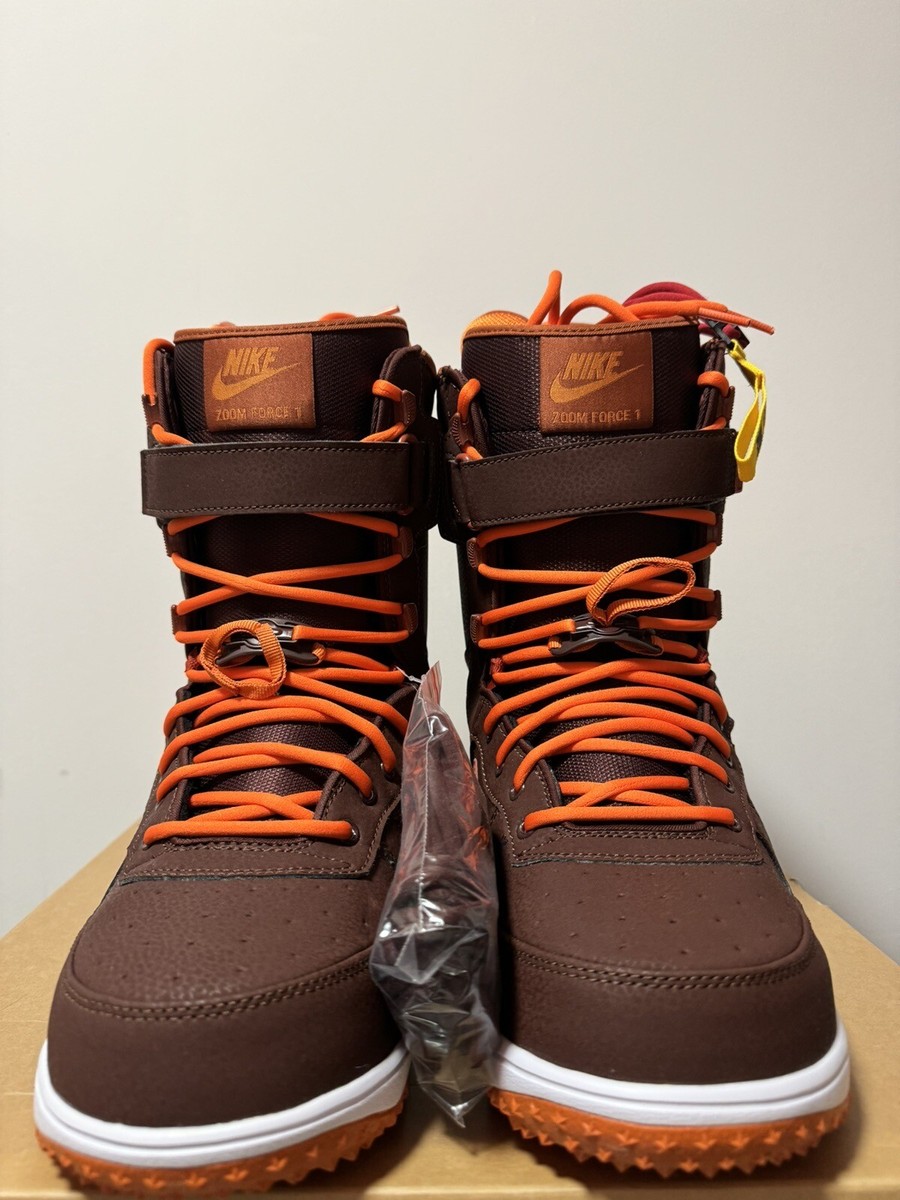 Nike Zoom Force 1 Snowboard Boots Brkrt Brown Size 8 334841 Nike Zoom Force 1 Snowboard Boots Brkrt Brown Size 8 334841