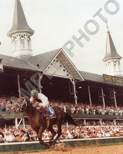 GRINDSTONE 1996 KENTUCKY DERBY WINNER JERRY BAILEY HOF 8X10 PHOTO eBay