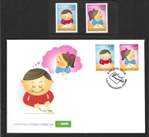 Ireland 2008 MNH Europa. The Letter sg 1898/9 & FDC