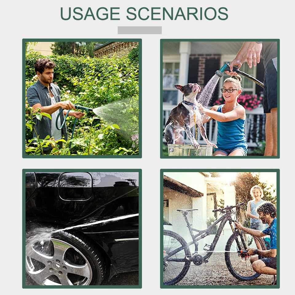 Carrete de manguera de hasta 300 pies carrete de manguera de jardín de alta resistencia carrete de manguera de agua resistente Foto 4 de 4