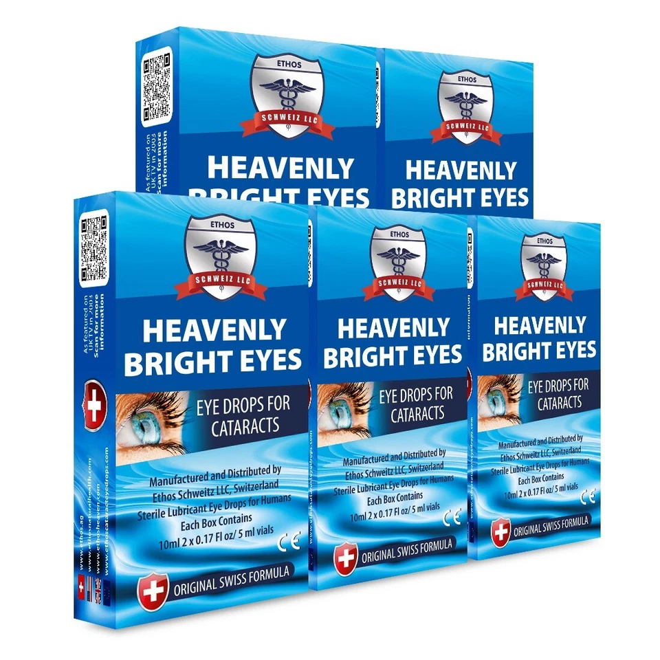 ETHOS SCHWEITZ LLC Cataract Eye Drops Ethos Heavenly NAC Bright Eyes 50ml Super Vision Improvement