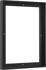 Pixy Canvas Floater Frame 16x20 for 3/4 (0.75) inch 16 x 20 inch, Black Oak 