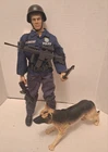 G.I. Joe Police K-9 Unit 12" Action Figure With K-9 Dog And Accessories