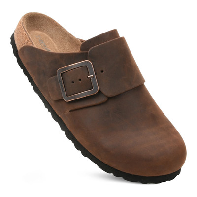 Women's Dakota Genuine Leather Clogs with Arch Support