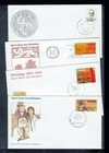4 FDC Canada #592 618 633 643 (F2)