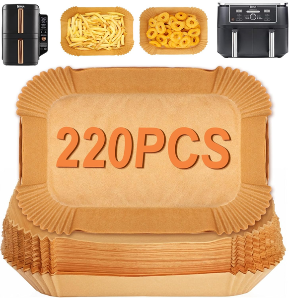 220 StüCk Backpapier FüR HeißLuftfritteuse Ninja Foodi Dual Zone 7,6L AF200EU/AF-image