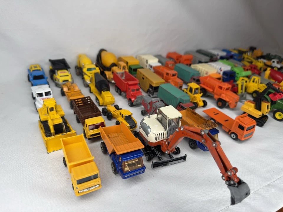Vintage Diecast Construction Truck Lot Dump Cement Tractor Crane Farm Vehicles - Image 3 of 4