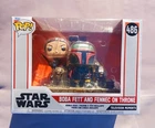 Funko Pop! Moments Star Wars The Book Of Boba Fett and Fennec on Throne #486