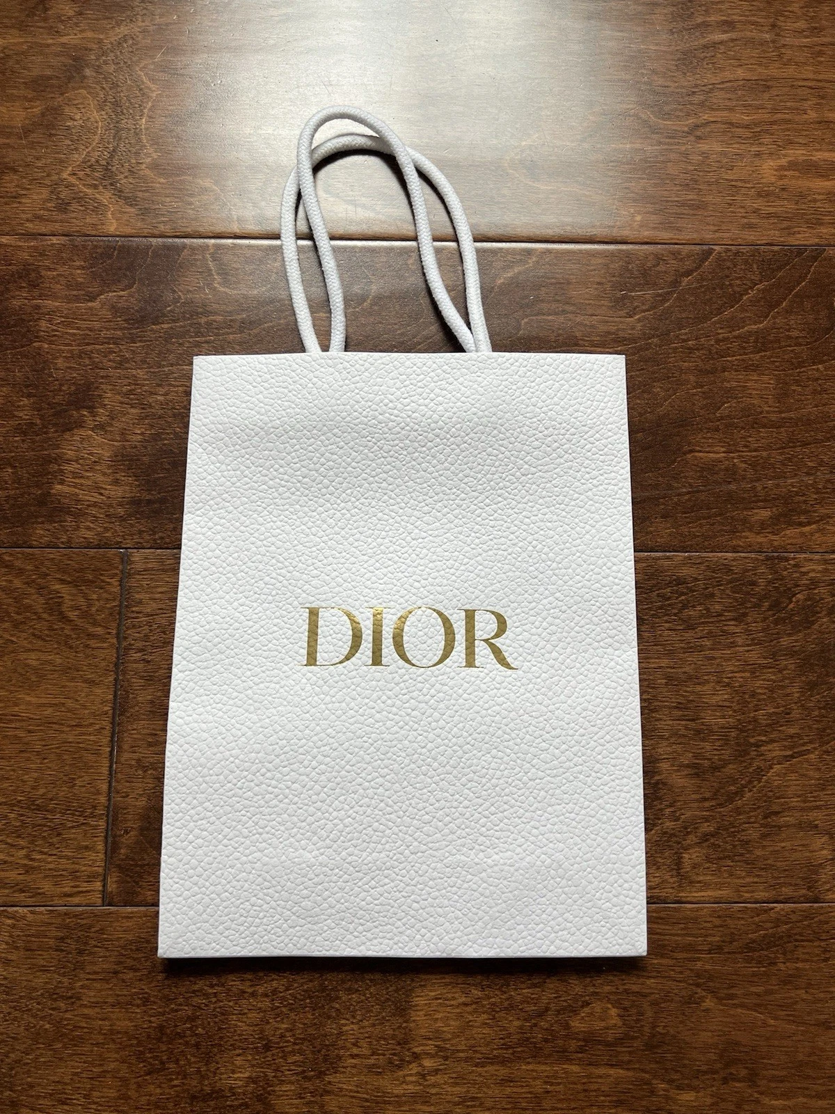 Petit sac vide en papier Dior 10 pouces x 8 pouces
