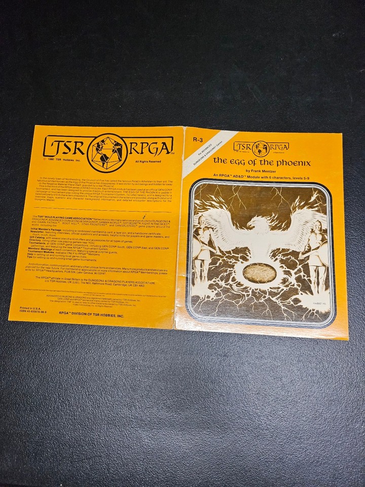 Tsr Rpga TSR/RPGA Module Covers & Maps Aid of Falx, Hydell, Egg of the Phoenix ...