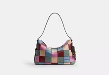 Coach Alter Ego Slouchy Shoulder Bag Multi Upcrafted Leather Pink NWT AUTHENTIC