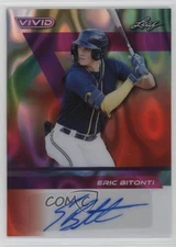 2024 Leaf Vivid Auto Red Lava /8 Eric Bitonti #BA-EB1 Auto