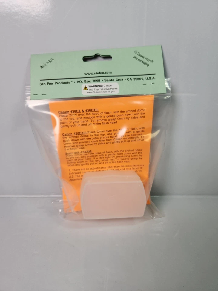 Sto-Fen Omni Bounce EW Flash Diffuser For Canon 430EX EXII EXIII Sony HVL-F43AM - Image 2 of 4