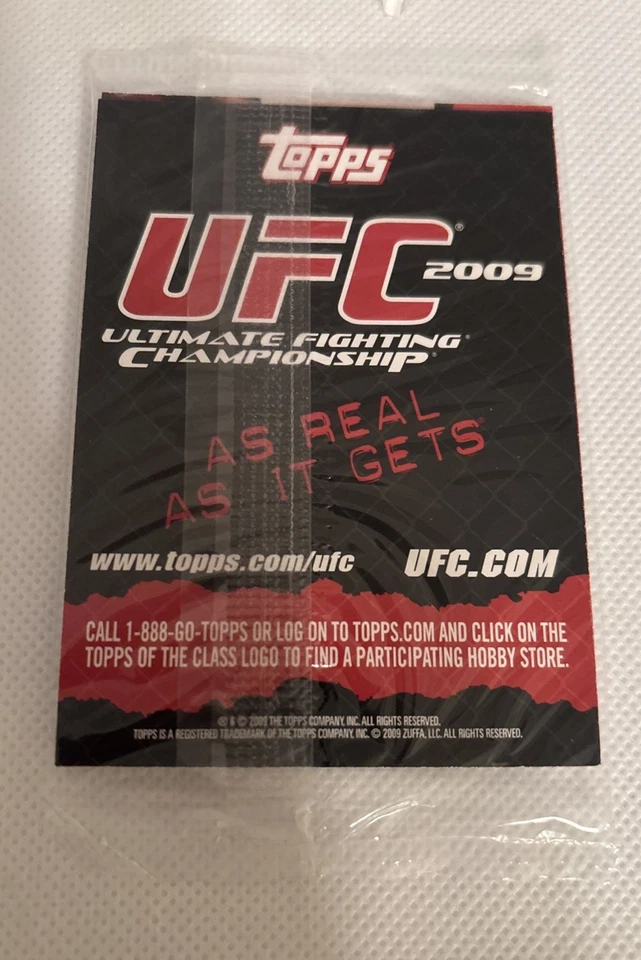2009 Topps UFC UFC100 #UFC100-TA . Card Pack Unopened 5 Card Each. - Image 3 of 3