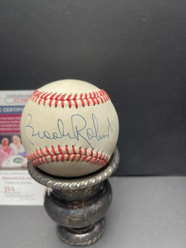 Brooks Robinson - Signed Brown Baseball - JSA (AY19092)