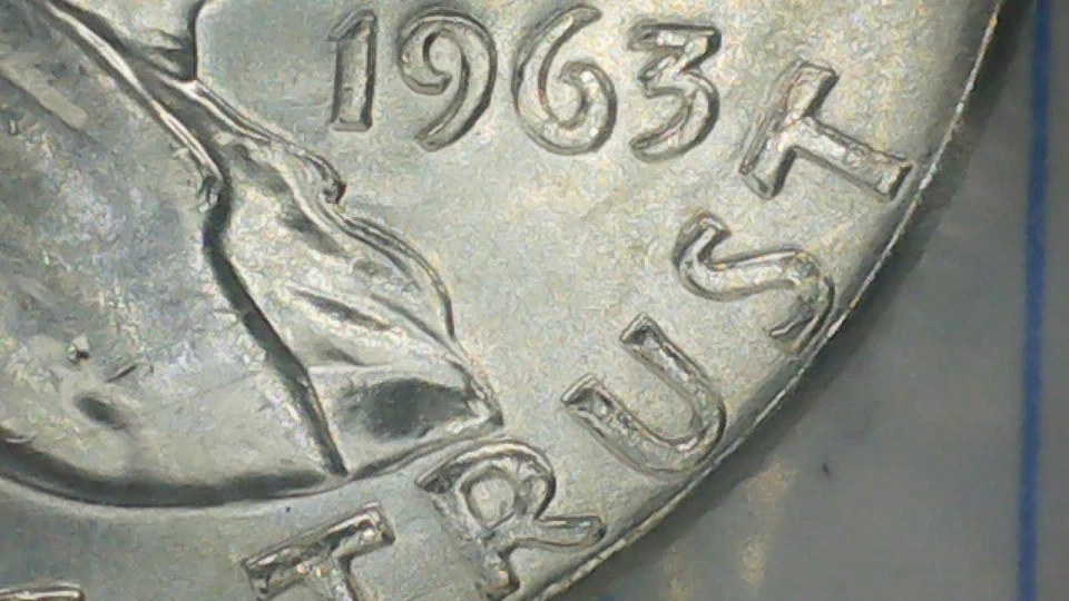🔥 SUPER RARE!!! 90% SILVER 1963 FRANKLIN HALF-DOLLAR W/ FBL: DDO w/ DDR-FS801 - Image 3 of 4