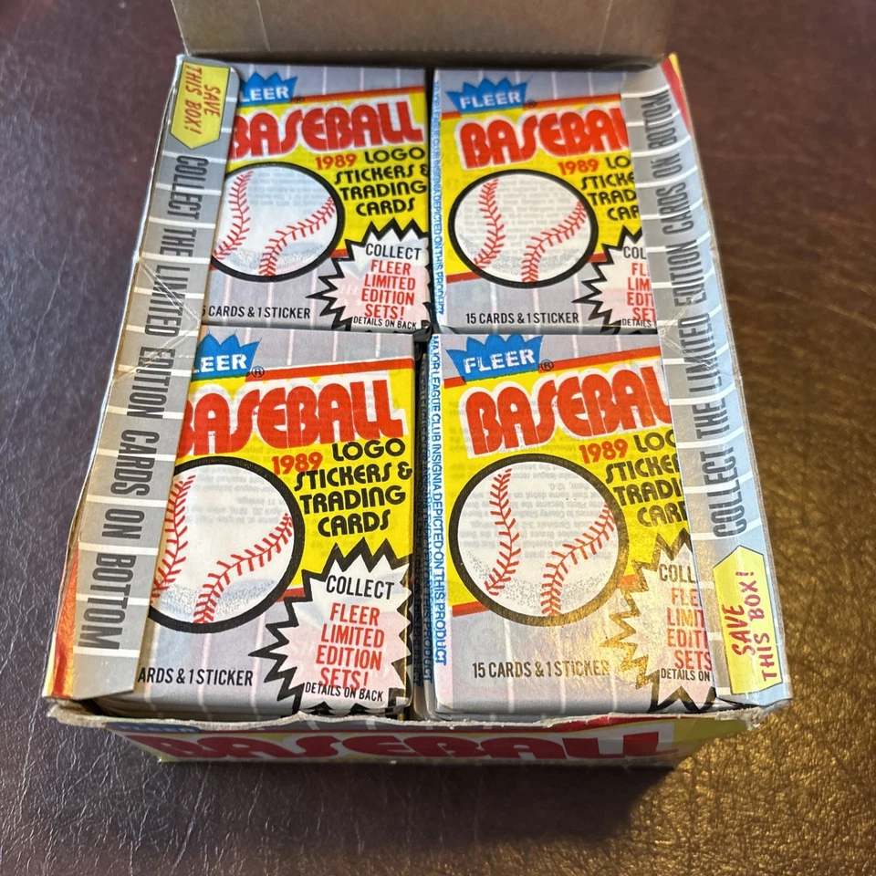 Caja de béisbol Fleer 1989 36 paquetes sellados Ken Griffey Jr RC Ripken Johnson  Foto 2 de 4
