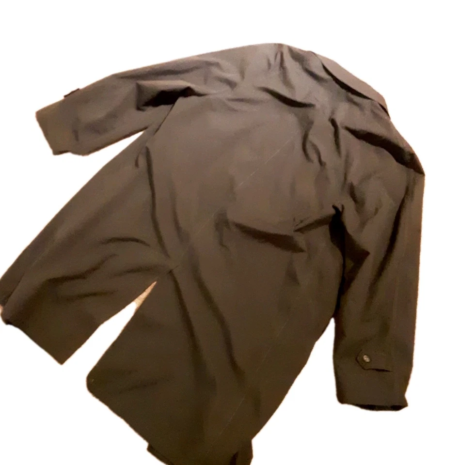 Gabardina negra vintage para hombre "Great Dane" Estados Unidos - Hecha en Boston/años 60��  Foto 3 de 4